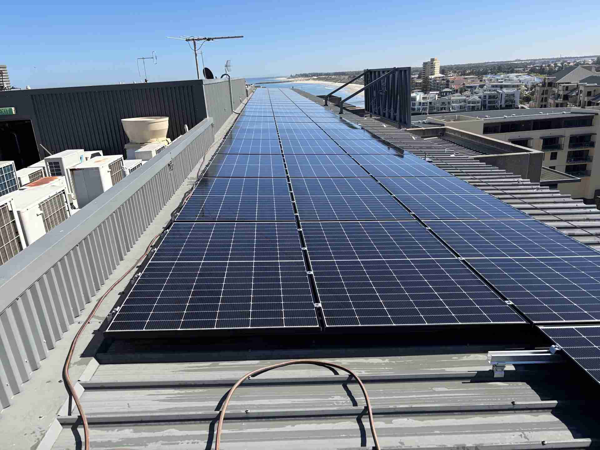 Clean solar panels