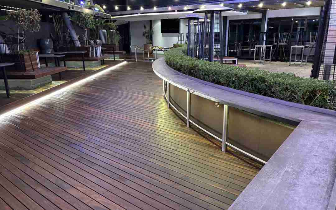 The Highway deck pressure cleaned and oiled